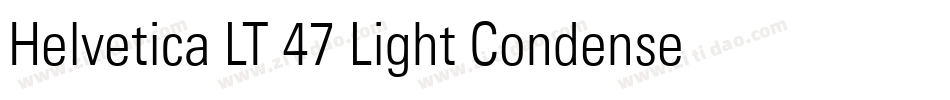 Helvetica LT 47 Light Condensed字体转换